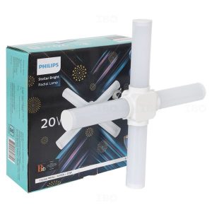Philips 20W B22 6500K Radial T-Bulb LED BulbSpecification arrow Brand Philips ISIN EFW8YEDGAD Offer ID 1000533311 Brand Collection Name Strellar Bright T-Bulb Brand Model Number 929002489113 Size 245 x 245 x 80 mm Brand Colour Cool Day Light Colour Temperature 6500 K Colour Rendering Index(CRI) 80-90 Shape T- Bulb Lumens 2100 lm Efficacy 105 lm/w Socket Type B22 Product Life Hours 15000 Smart Home Enabled No BIS Certification Yes Package Contents 1 LED Bulb Pack Of 1 Warranty 1 year Country of Origin India Customer Care Address Toll Free: 1800-103-5977, Email Id: customercare.india.lighting@philips.com Manufactured By Signify Innovations India Limited, Mangalam Business Center Block B, 6th Floor, 22, Camac Street, Kolkata, WB - 700016  View more View more Packed By Signify Innovations India Limited, Mangalam Business Center Block B, 6th Floor, 22, Camac Street, Kolkata, WB - 700016  View more View more Product Description arrow Philips B22 Stellar Bright T is a 20 watt LED bulb. It delivers a brighter and wider light spread because of its T-shaped bulb. It is ideal to use at home. It has an illumination that creates a cosy and comfortable atmosphere at home. Key Features:  Has a flexible swiveling head that can move both 90 degrees vertically and 35 degrees horizontally. It is easy to install, safe to use and lasts longer About Brand arrow Signify is the new company name of Philips Lighting. Signify is the world leader in lighting for professionals, consumers and lighting for the Internet of Things. The energy-efficient lighting products, systems and services enable its customers to enjoy a superior quality of light. With 2020 sales of EUR 6.5